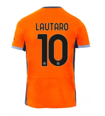 Lacne Muži Futbalové dres Inter Milan Lautaro Martinez #10 2023-24 Krátky Rukáv - Tretina